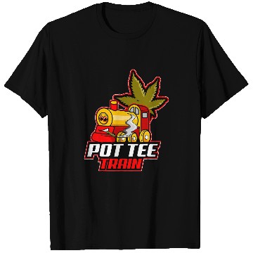 Discover Pot Tee Train Funny weedss T-Shirts