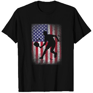Discover Pickleball American US Flag Pickleball Player Paddleball T-Shirts