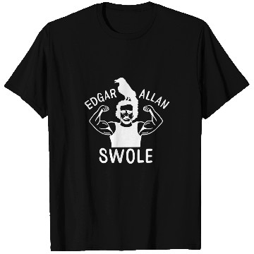 Discover Mens Edgar Allan Poe Funny Weightlifting Powerlifting Deadsslifting T-Shirts