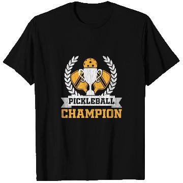 Discover Pickleball Champion Funny Player Paddle Lover Graphic T-Shirts