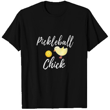 Discover Pickleball Chick Funny Pickleball Chicken Lover Gift T-Shirts