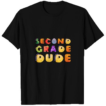 Discover Kids Dinosaurs Second Grade Dude Back to School T-Shirts