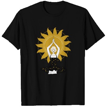 Discover Goddess Drawing Power from the Sun T-Shirts