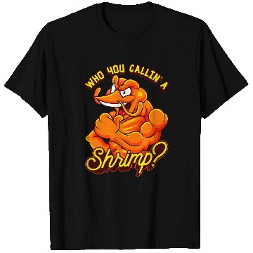 Discover Funny Shrimp Weightlifting Bodybuilder Workout Gym Muscles T-Shirts