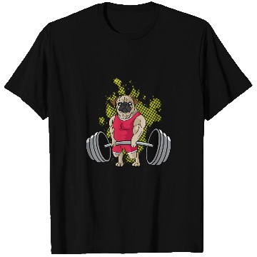 Discover Pug Weightlifting Workout Coachss T-Shirts