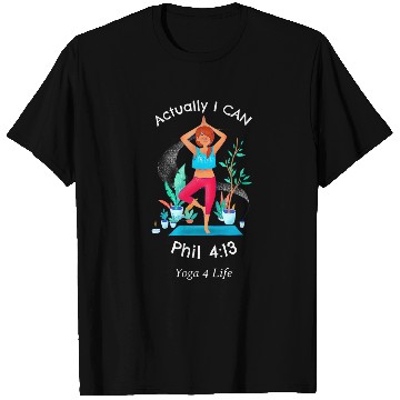 Discover Inspiring Actually I Can Scripture Yoga T-Shirts
