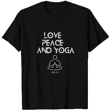 Discover Love Peace and Yoga T-Shirts