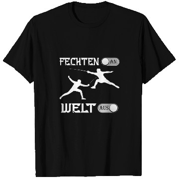 Discover Fencing An World From Degen Sport Sabre Fighting T-Shirts