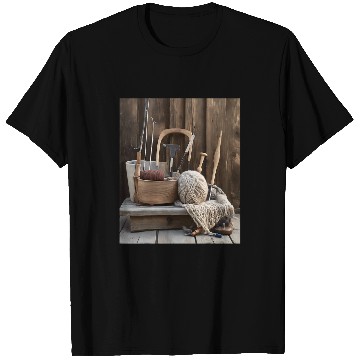Discover Handspun Wool Knitting Farmhouse T-Shirts