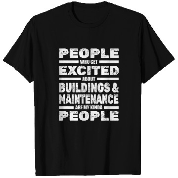 Discover Janitor Caretaker Buildings Maintenance 2School Custodian T-Shirts