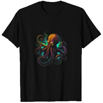 Discover Octopusss Pulpo Ocean Sea Squid Octopusss Drawing T-Shirts