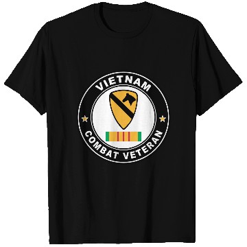 Discover 1st Cavalry Division Vietnam Combat Veteran T Shirts