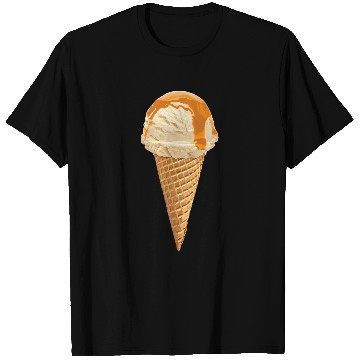 Discover Carmel Ice Cream Sugar Waffle Cone T-Shirts
