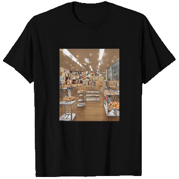 Discover Art Class Pizza And Beer Gallery Exhibit Design T-Shirts