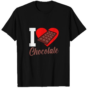 Discover I Love Chocolate Funny Chocolates Lover Eater Graphic T-Shirts