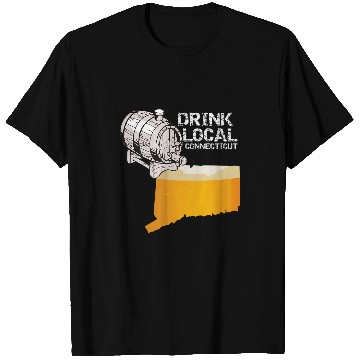 Discover Drink Local Craft Beer Connecticut Cask T-Shirts