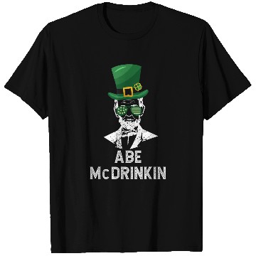 Discover Abe McDrinkin Fun President Abraham Lincoln Beer Drinking T-Shirts
