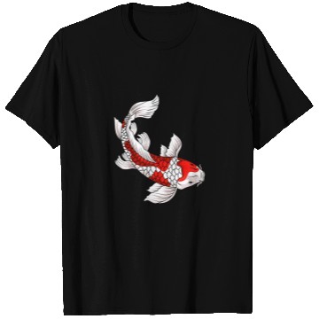 Discover Japanese Koi Fish Carp Nishikigoi Taisho Sanke T Shirts
