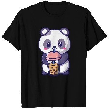 Discover Cute Panda Bubble Tea Boba Milk Tea Kawaii Gift Idea T-Shirts