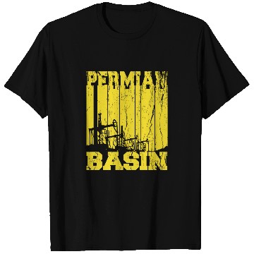 Discover Permian Basin Oilfield Rigger Driller Distressed T Shirts