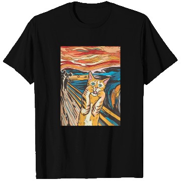 Discover The scream of the cat T Shirts
