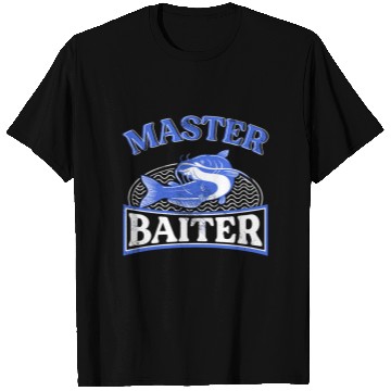 Discover Master Baiter - Wels Catfish Hunter T Shirts