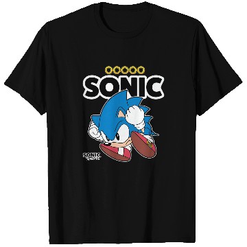 Discover Sonic The Hedgehog Sonic Crawled Up In A Ball Retro Shot Pullover T-Shirts