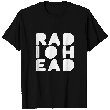 Discover Simple White Bold Text Radiohead T-Shirts