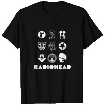 Discover Radiohead White Icon T-Shirts
