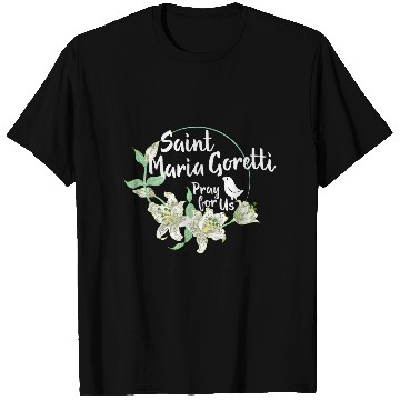 Discover St. Maria Goretti Purity Catholic Saints Lily Symb T Shirts