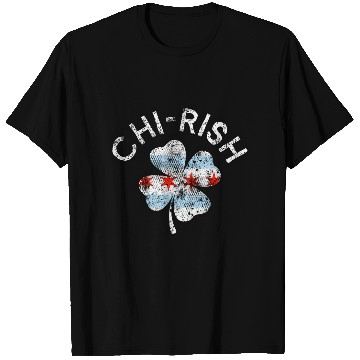 Discover Chi-Rish Chicago Flag Lucky C St Patrick'S Day T Shirts