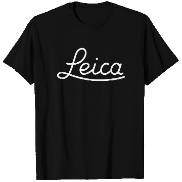 Discover Leica Script Logo (White) T Shirts