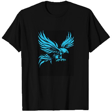 Discover "Blue Tribal Eagle Art Design" T Shirts