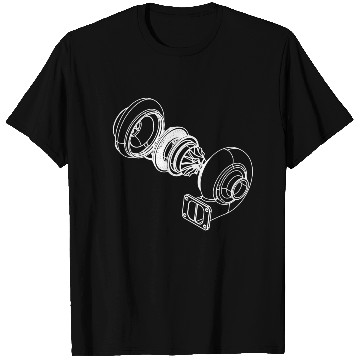 Discover Exploded Turbo White T Shirts