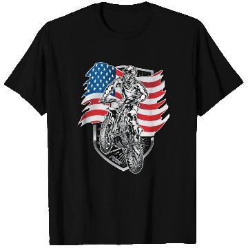 Discover Motocross USA Flag T Shirts