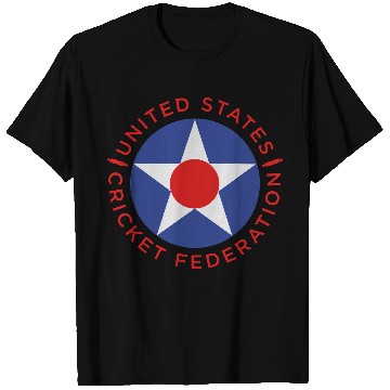Discover US Cricket Roundel 4 T Shirts