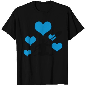 Discover Canoe with 5 hearts T Shirts