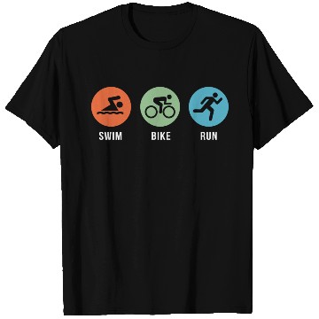 Discover Swim Bike Run T Shirts