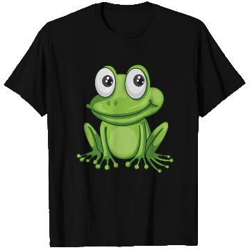 Discover Smiling Cartoon Frog T Shirts