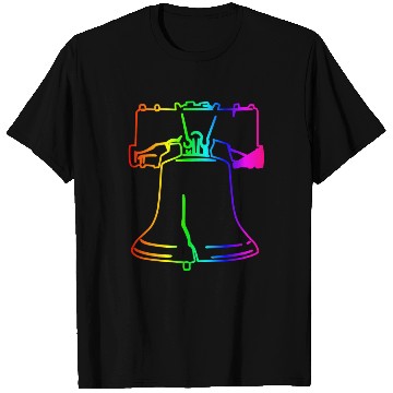 Discover Rainbow Liberty Bell T Shirts