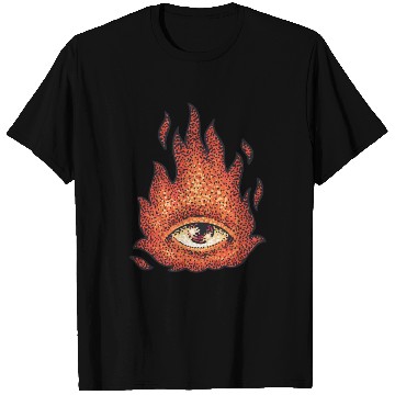 Discover Eye in fire creative design T Shirts