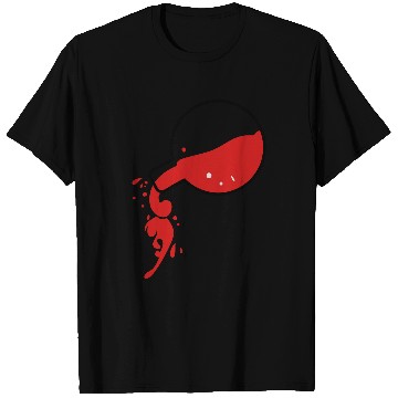 Discover Red wine pouring T Shirts