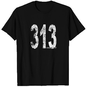 Discover Vintage Detroit Area Code 313 T Shirts