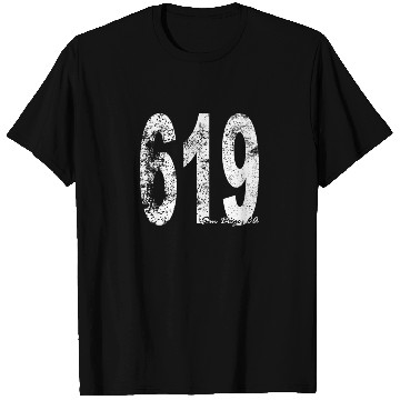 Discover Vintage San Diego Area Code 619 T Shirts