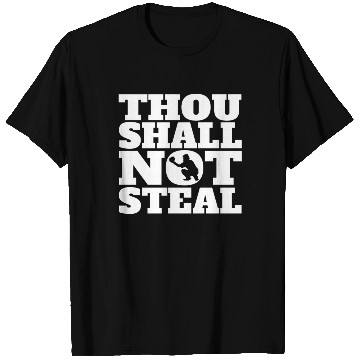 Discover Thou Shall Not Steal Funny Baseball Catcher T Shirts