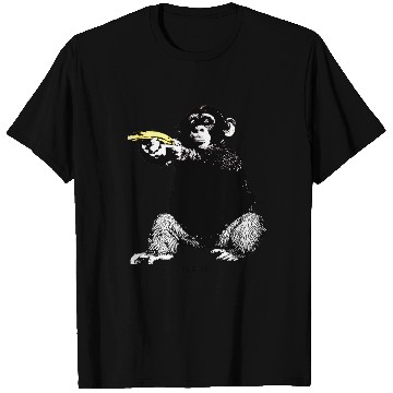 Discover MONKEY SHOOTING BANANA T Shirts