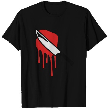 Discover bloody knife halloween T Shirts