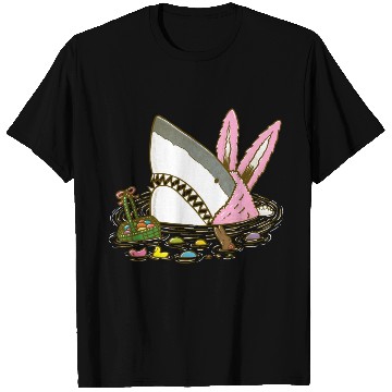 Discover The Easter Shark, Funny Easter,Cute Bunny In Shark T Shirts
