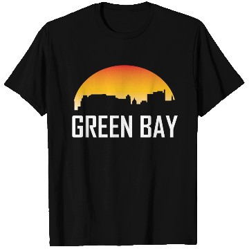 Discover Green Bay Wisconsin Sunset Skyline T Shirts