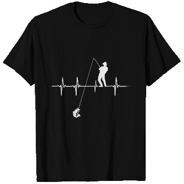 Discover heart beat fishing T Shirts